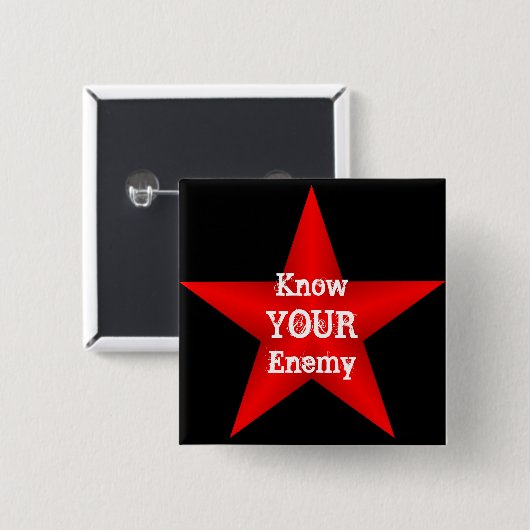 Ken Uw Button Enemy (Voorkant /achterkant)