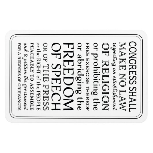 Ken uw eerste wijzigingsrechten magneet (Horizontaal)