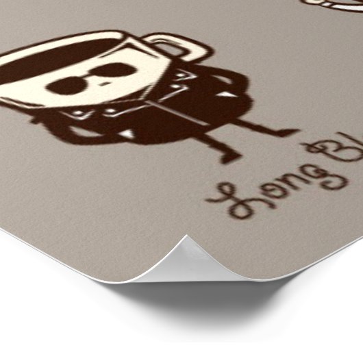 Ken uw koffie persoonlijkheidskaart Poster (Hoek)