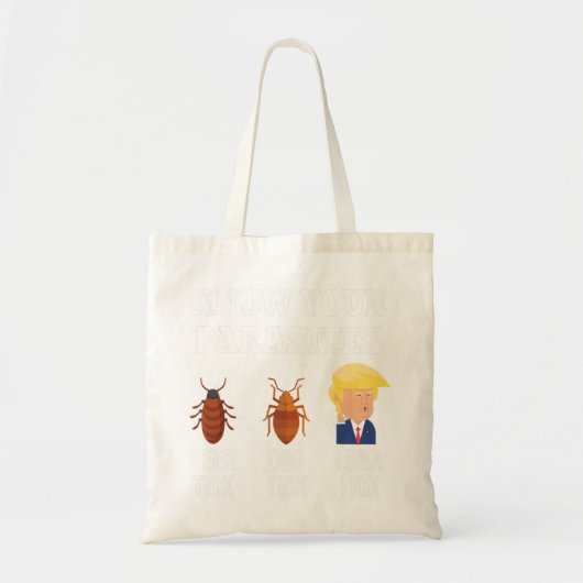 Ken Uw Parasieten Anti-Trump Luna Tick Resist.pn Tote Bag (Voorkant)