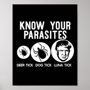 Ken uw parasieten Anti-Trump Resist T Shirt Funn Poster