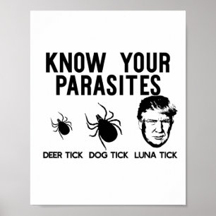 Ken uw parasieten Anti-Trump Resist T Shirt Funn Poster