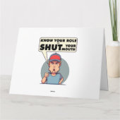 Ken uw rol en sluit uw mond. kaart (Achterkant)