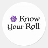 Ken Uw Roll Ronde Sticker (Voorkant)