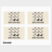 Ken Uw Termen Rechthoekige Sticker (Vel)