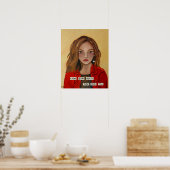 Ken uw waard - fijn kunstwerk afdrukken poster (Keuken)