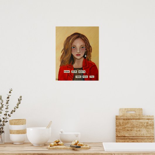 Ken uw waard - fijn kunstwerk afdrukken poster (Keuken)