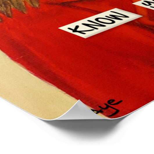 Ken uw waard - fijn kunstwerk afdrukken poster (Hoek)