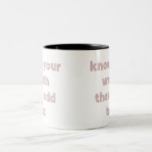 Ken Uw Worst dan de BelastingMok toevoegen Tweekleurige Koffiemok (Center)