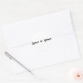 Ken uzelf. ronde sticker (Envelop)