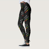 KEN UZELF Vier Zwarte Geschiedenis Stijlvolle BHM Leggings (Links)
