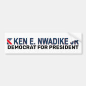 Ken W. Nwadike, Jr. 2020 Bumpersticker (Voorkant)