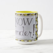 Ken Wonder! - Tweekleurige Koffiemok (Voorkant rechts)