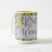 Ken Wonder! - Tweekleurige Koffiemok (Voorkant links)