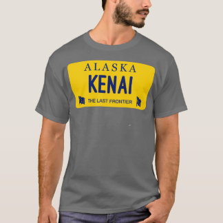 Kenai Alaska License Bord City Name T-shirt