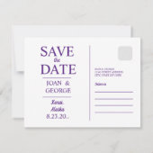 Kenai, Alaska,  Save The Date (Achterkant)