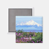 Kenai, Alaska schilderachtig foto Magneet (Voorkant / Achterkant)