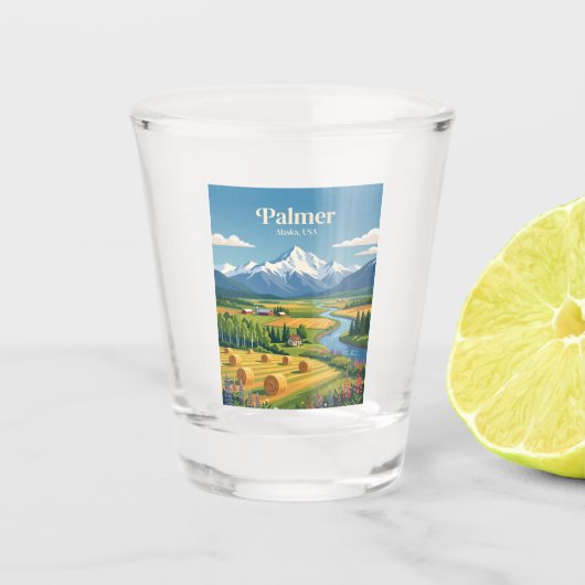 Kenai Alaska Shot Glas (Voorkant)