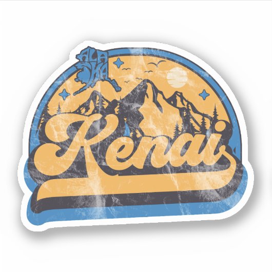Kenai, Alaska Sticker (Voorkant)