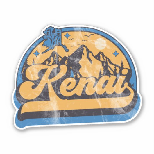 Kenai, Alaska Sticker (Voorkant)