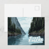 Kenai Fjords Alaska Fjord Art Print Briefkaart (Voorkant / Achterkant)