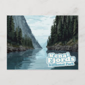 Kenai Fjords Alaska Fjord Art Print Briefkaart (Voorkant)