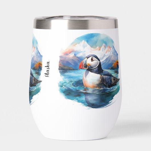 Kenai Fjords Alaska Puffin (Achterkant)