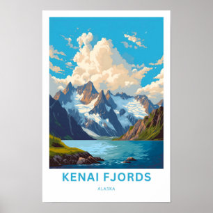 Kenai Fjords Alaska Reisprint Poster
