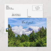 Kenai Fjords Besneeuwde Bergen Dank je Briefkaart (Voorkant / Achterkant)