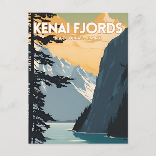 Kenai Fjords Briefkaart (Voorkant)