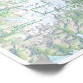 Kenai Fjords map poster (Hoek)