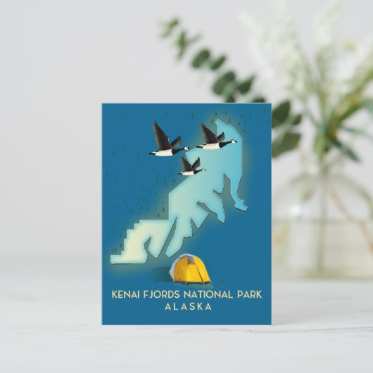 Kenai Fjords Nationaal Park Alaska Briefkaart (Staand voorkant)