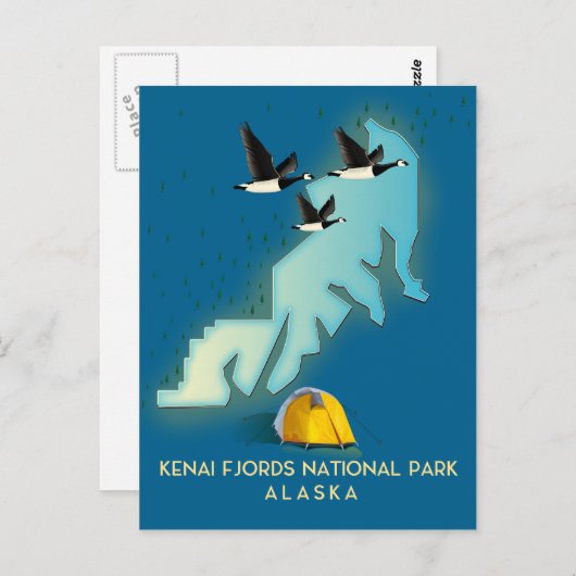 Kenai Fjords Nationaal Park Alaska Briefkaart (Voorkant / Achterkant)