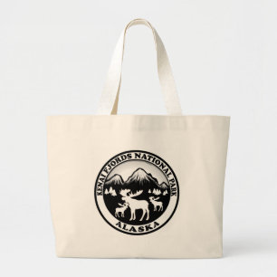 Kenai Fjords Nationaal Park Alaska elandcirkel Grote Tote Bag