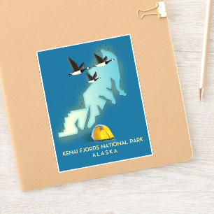 Kenai Fjords Nationaal Park Alaska Sticker
