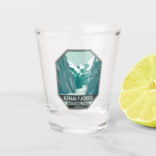 Kenai Fjords Nationaal Park Alaska Vintage Shot Glas