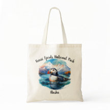 Kenai Fjords Nationaal Park Puffin Canvas tas