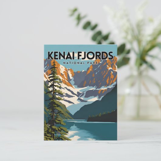 Kenai Fjords Nationaal Park Reizen Briefkaart (Staand voorkant)