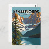 Kenai Fjords Nationaal Park Reizen Briefkaart (Voorkant / Achterkant)