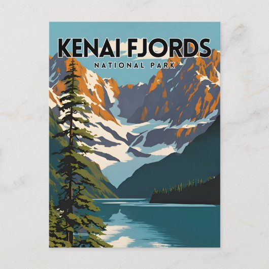 Kenai Fjords Nationaal Park Reizen Briefkaart (Voorkant)