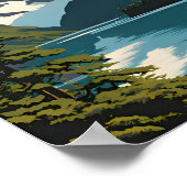 Kenai Fjords Nationaal Park Reizen Poster (Hoek)