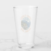 Kenai Fjords Nationaal Park Retro Distressed Circl Glas (Achterkant)