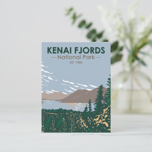 Kenai Fjords Nationaal Park Skilak  Briefkaart (Staand voorkant)