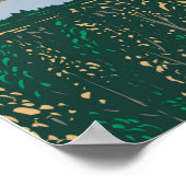 Kenai Fjords Nationaal Park Skilak Vintage Poster (Hoek)