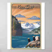 Kenai Fjords Nationaal Poster Litho Kunstwerk (Voorkant)