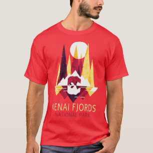 Kenai Fjords National Park Alaska Rugzak Kamp T-shirt
