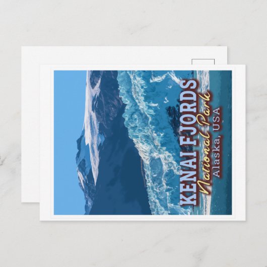 KENAI FJORDS NATIONAL PARK - ALASKA VERENIGDE STAT BRIEFKAART (Voorkant / Achterkant)