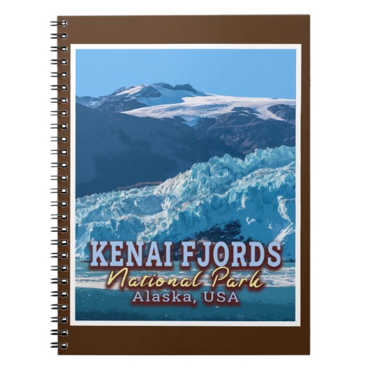 KENAI FJORDS NATIONAL PARK - ALASKA VERENIGDE STAT NOTITIEBOEK (Voorkant)