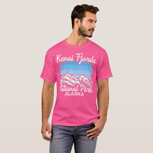 Kenai Fjords National Park Alaska Verken Natuur H T-shirt (Voorkant volledig)