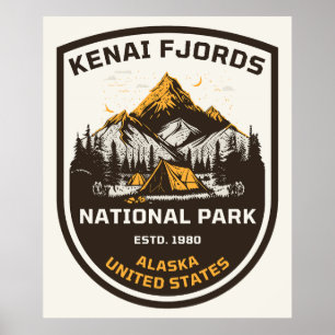 Kenai Fjords National Park Buitenleven en Natuur Poster